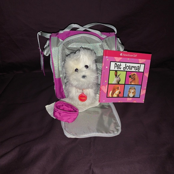 american girl doll white dog